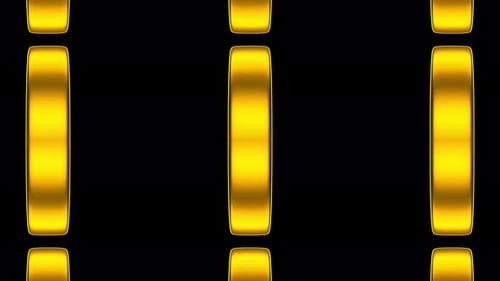 Golden Geometric Ovals Morphing Seamless Loop Background