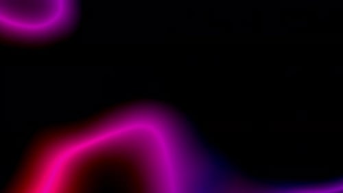 Abstract Neon Glow Wavy Lines Background Loop