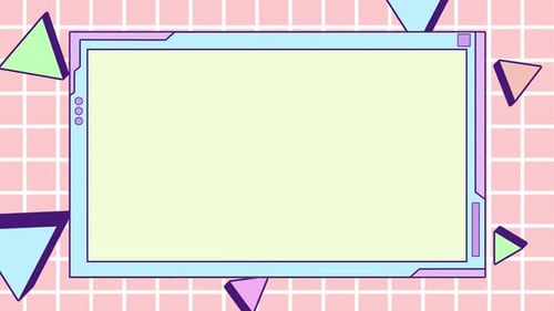 Computerfenster-Hintergrund im Retro-Stil mit 90er-Jahre-Rahmen.