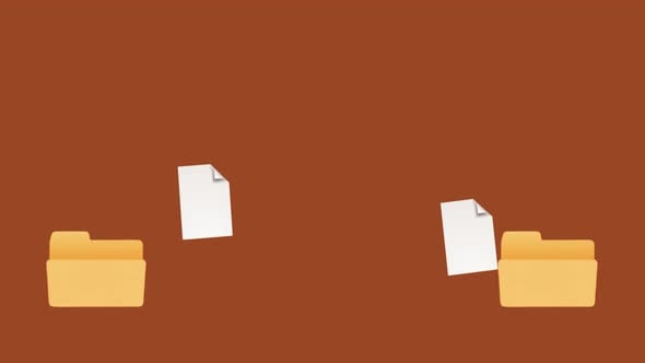 Minimalist Animation of File Copy and Move Between Two Folders ...
