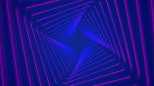 Abstract Intersections: Wavy Tunnel, Line, Square, and Background