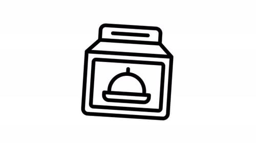take away line icon animation
