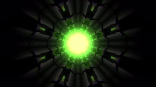 Seltsamer Alien-Science-Fiction-Tunnel