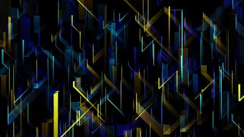 Dynamic Abstract Geometric Lines Digital Background