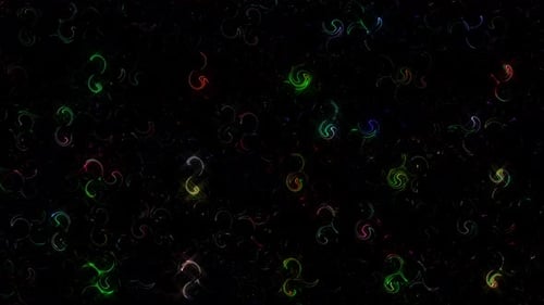 Abstract Swirling Glowing Particle Motion Graphic