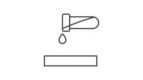Animated metal corrosion line icon