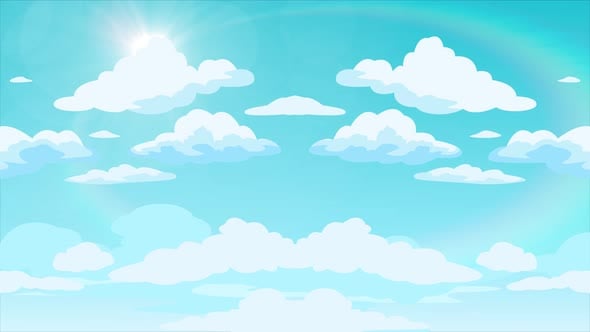 Animated Sky Looped 4k, Backgrounds Motion Graphics ft. cartoon sky ...