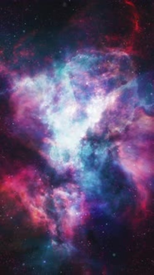 Vibrant Cosmic Nebula Galaxy Animation