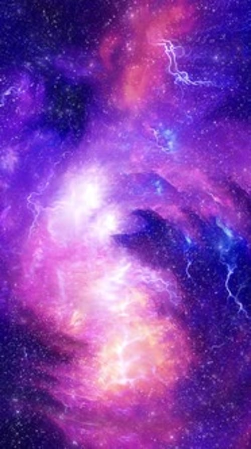 Vertical Video Captivating Purple Space Animation
