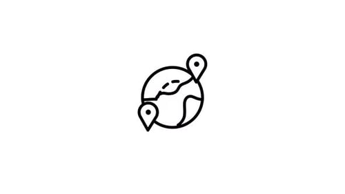 Animación de iconos mundiales