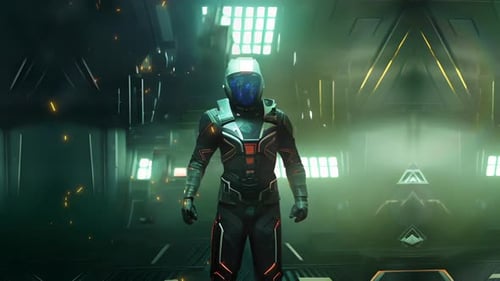 Scence Fiction Soldier Android Loop, resolución 3840 x 2160