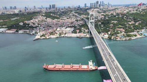 Aerial Bosphorus Bridge