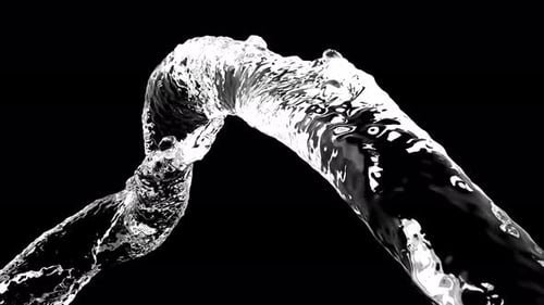 Dynamic Fluid Water Stream Animation