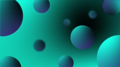 Colorful Gradient Spheres Abstract Background