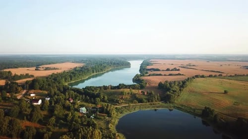 Village Of Bolshie Pavlovichi. Vitebsk Region. Beshenkovichi District