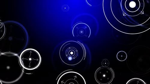 Tecnologia: laço de fundo azul