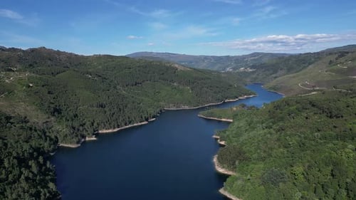 Aerial video of the Panda-Grace National Park, Portugal