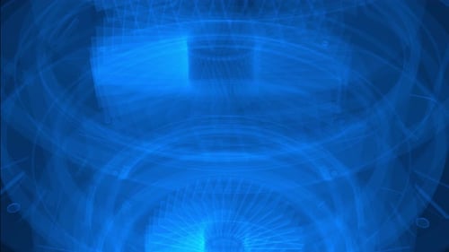 Mesmerizing Blue Vortex Of Geometric Patterns