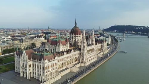 Budapest City and Danube River