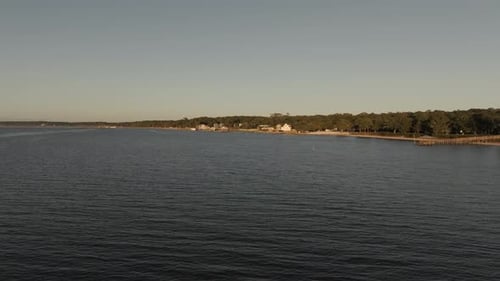 Mobile Bay Sunset cerca del VFW Hall y Elks Lodge