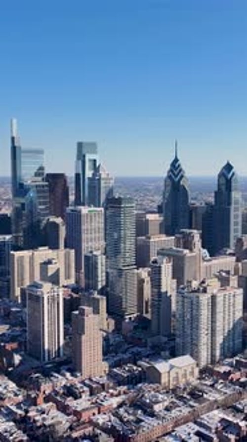 Philadelphia Skyline At Philadelphia In Pennsylvania United States.