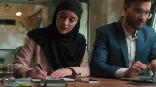 Business Team Working Together at Table