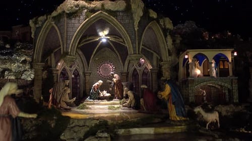 Christmas Manger Nativity Scene