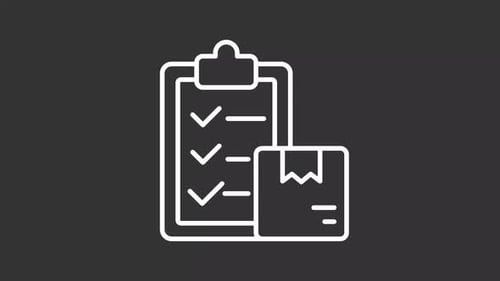 Animated Delivery Checklist and Package Icon