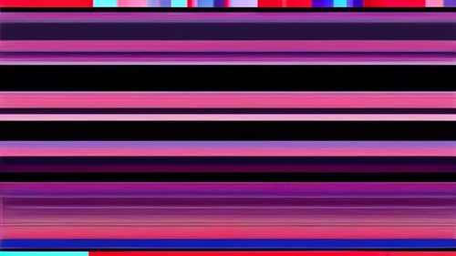 Colorful Digital Glitch Line Art Transition