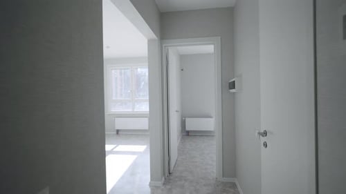 Spacious Apartment Interior Designed in Bright White Tones