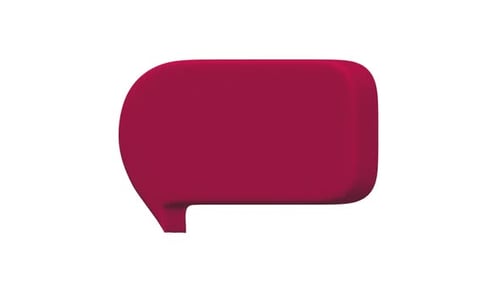 3D Speech Bubble Text Reveal Animation