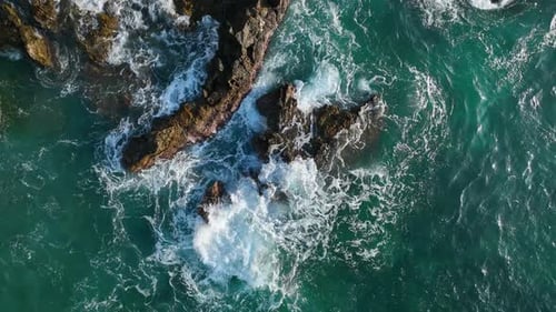 Background Azure Sea Texture Aerial View 4 Turkey Alanya