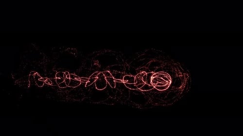 Glowing Abstract Particle Trail Intro Animation
