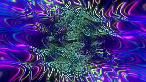 Mehrfarbiger psychedelischer hypnotischer abstrakter Tunnel