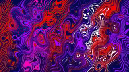 Abstract Fluid Swirls Motion Background Loop