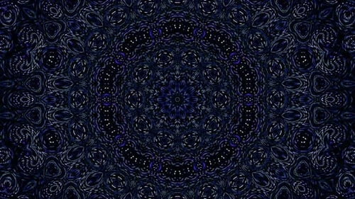 abstract. Color blue curved and circular lines on black background, seamless loop