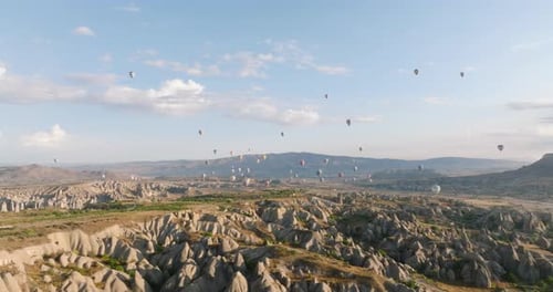 Cappadocia Landscape with Hot Air Balloons
