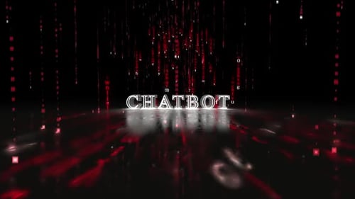 Futuristic Digital Rain Text Reveal with Character Stream