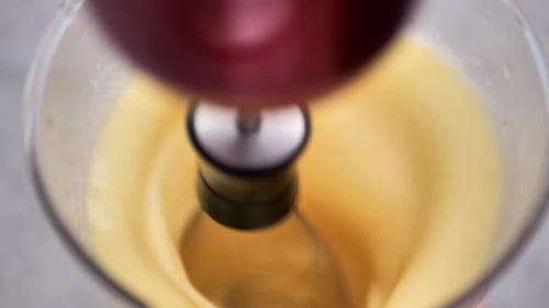 Preparation of Dough with a Mixer Top View