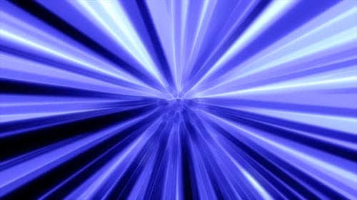 Glowing Blue Light Speed Tunnel Effect
