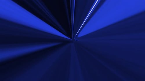Dynamic Blue Light Rays Tunnel Background