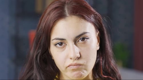 Young Woman Face Close Up