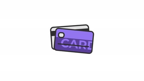 Credit Card animated Icon Alpha Channel