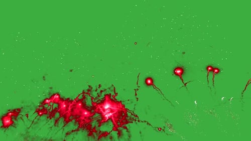 Abstract Firework on Green Screen Chroma Key Background 4Th of July Independence Day New Year Eve