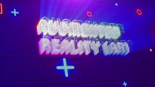 Futuristic Glitch Text Reveal for Augmented and Virtual Reality