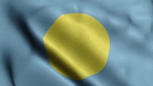 Realistic Waving Flag Loop Background Animation