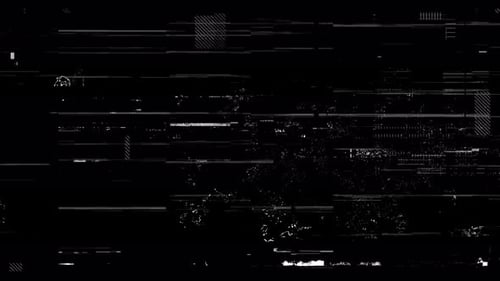 Corruption Collection: Un fondo negro de Ciencia ficción con un efecto defectuoso