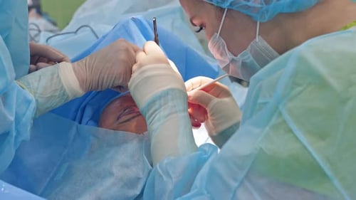 Körperchirurgie Medizinische Operation Clouseup
