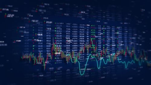 Stock Exchange Market Chart Emerging Financial Data Stock Market Prosperity Bull Market Background