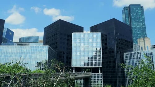 Modern Office Buildings in an Urban Setting